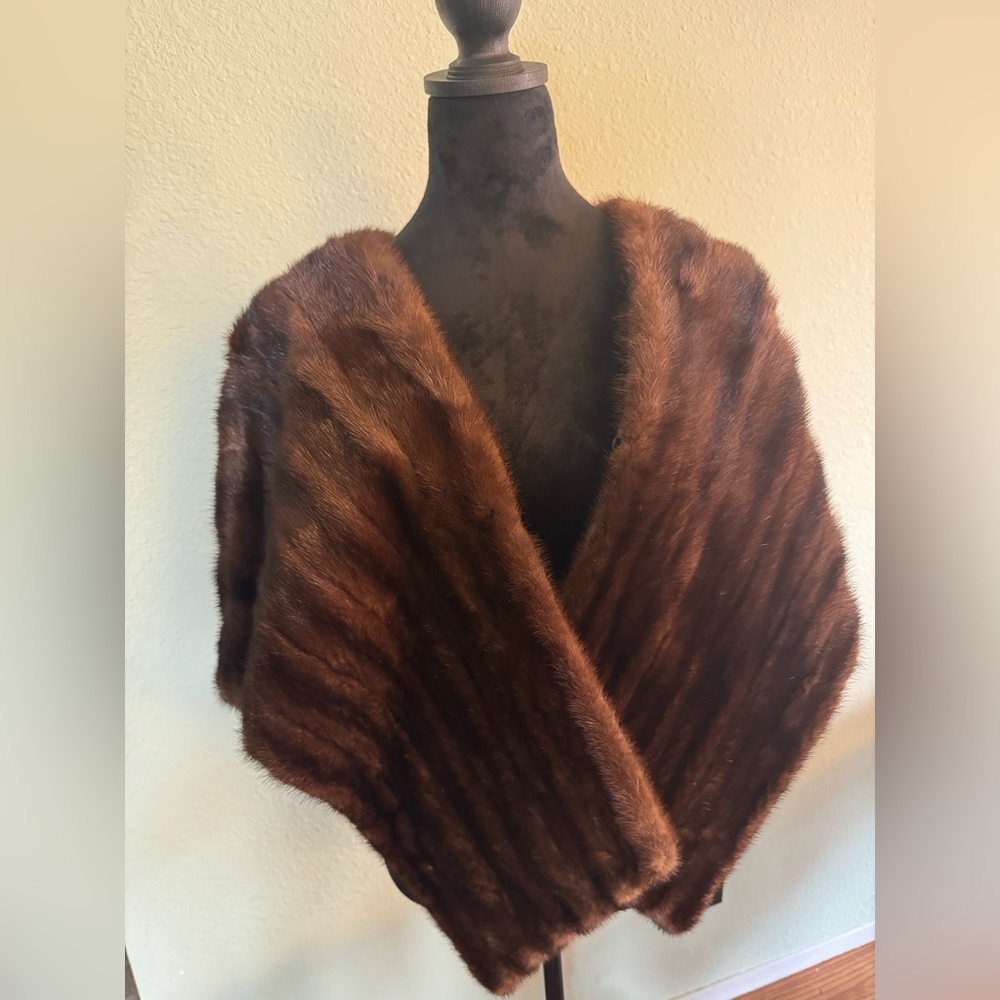 Brown Fur Shawl